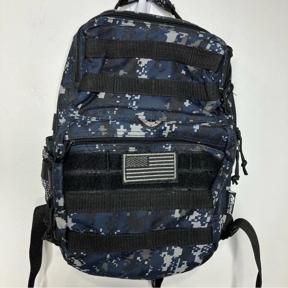 Nexpak tactical day pack‎ black & blue camouflage small/medium size